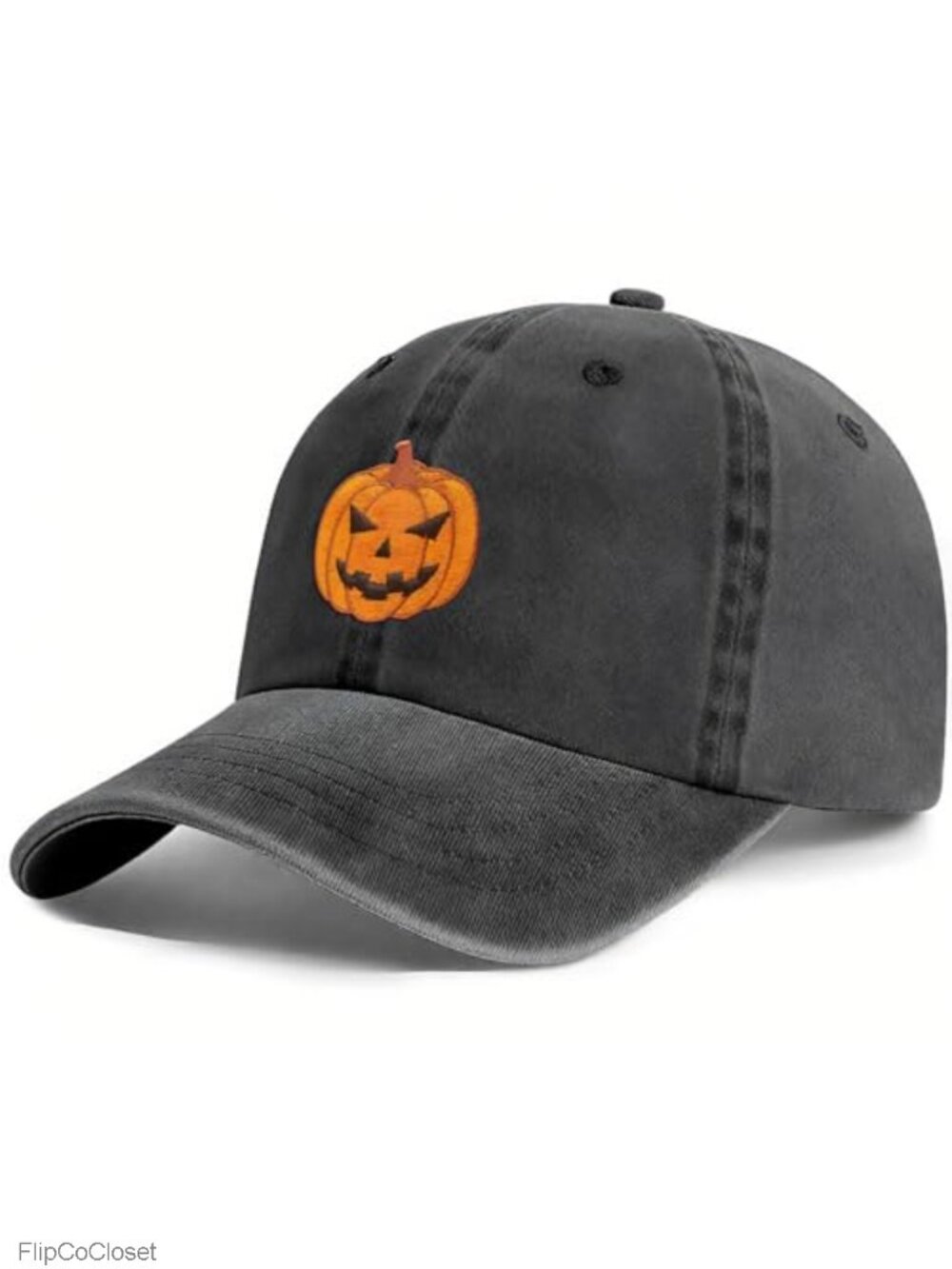 Funny Embroidered Pumpkin Baseball Cap Adult Unisex Breathable Lightweight